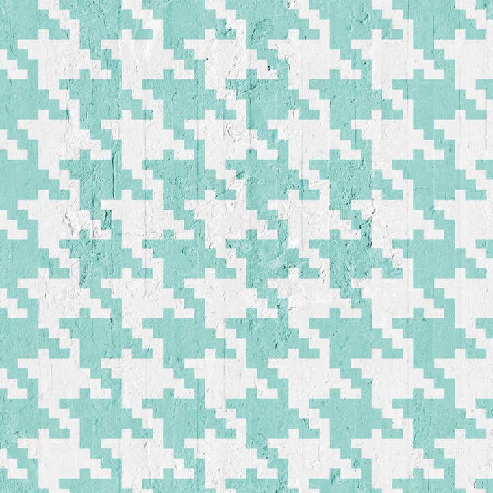 Aquamarine Pied De Poule Baggrund for engroshandel hos Mineheart