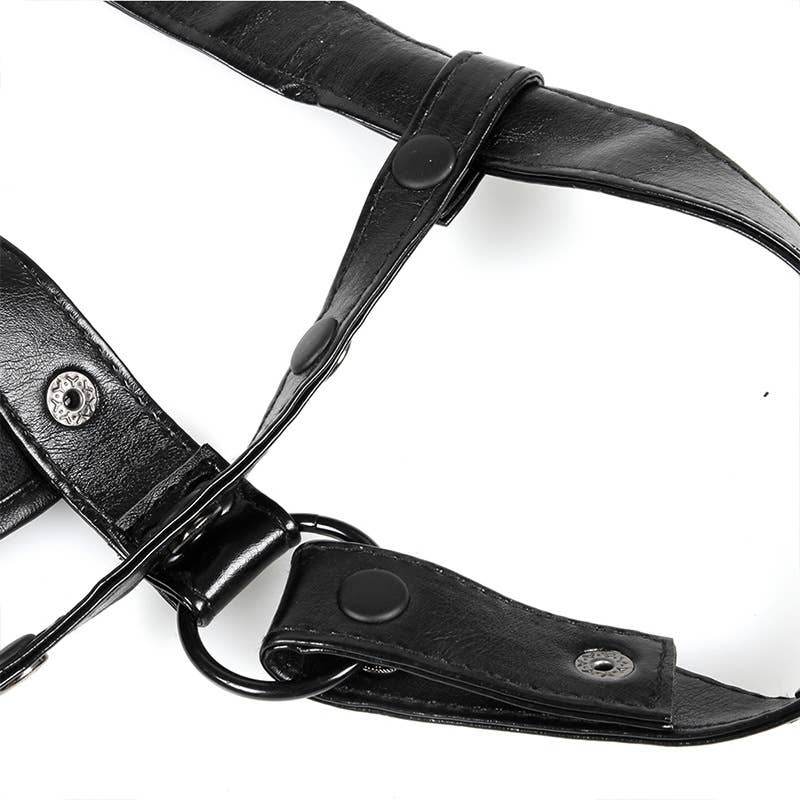 Sort Herrebukser i punkstil med læderundertræk for engroshandel på Faire5