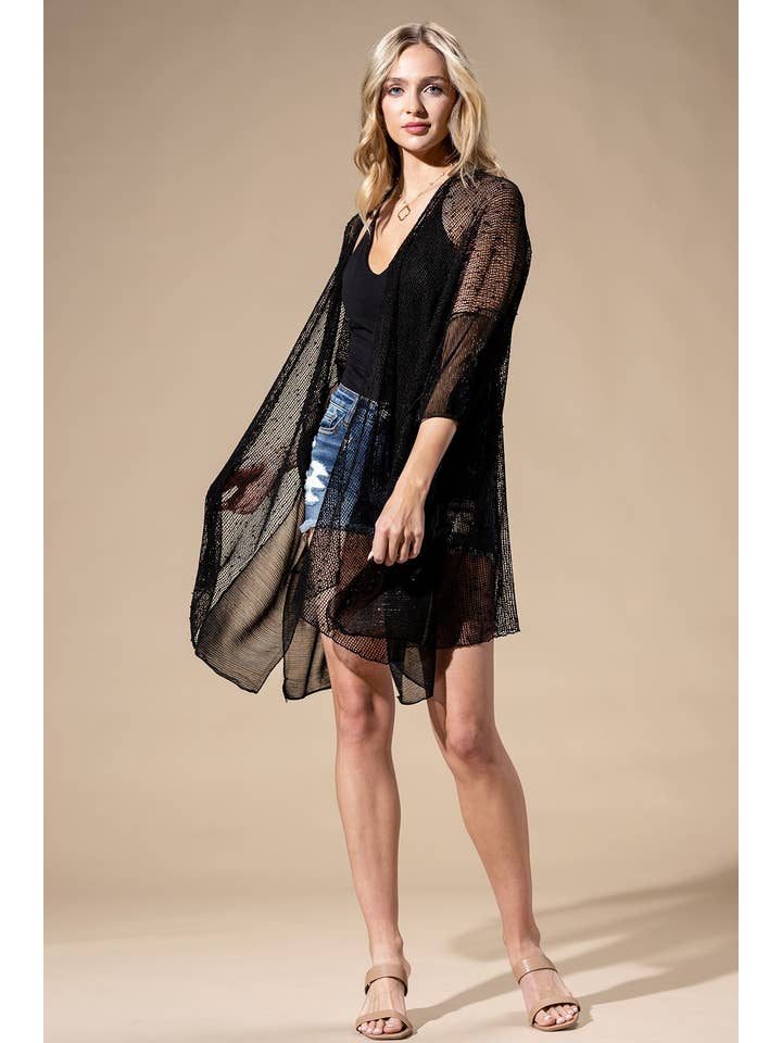 Urbanista - Wholesale Swim Cover Up - Women's - Embellished Sequin Mesh Cover Up
