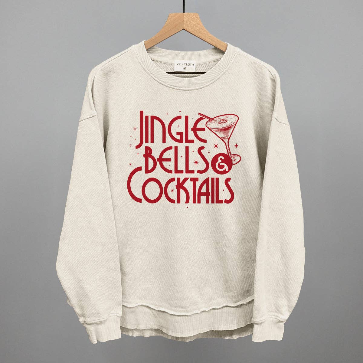 Ivy + Cloth - Wholesale Graphic Sweatshirt - Women's - Jingle Bells & Cocktails5
