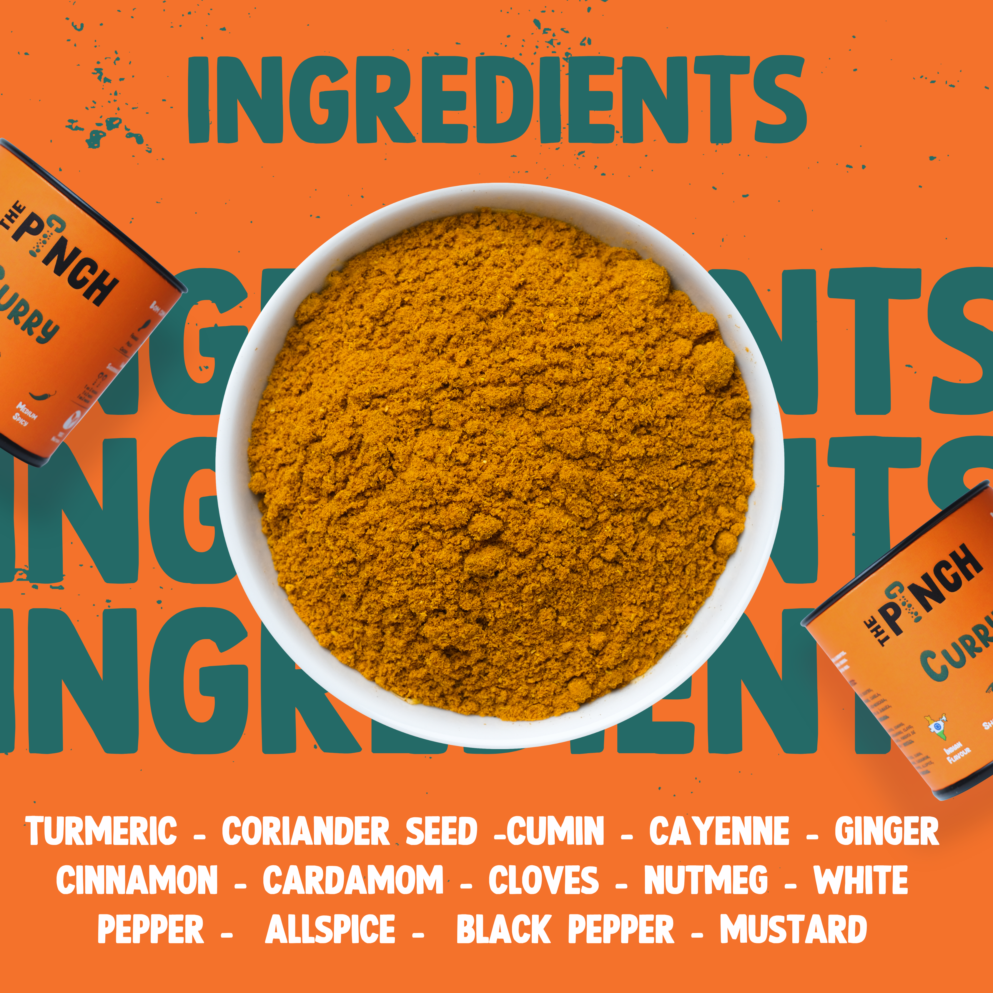 The Pinch - World Spice Blends - Wholesale Dried Spice Mix - Curry - 45g2