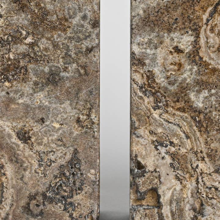 Gray Grey Travertine Bookend Pair for wholesale on Faire3
