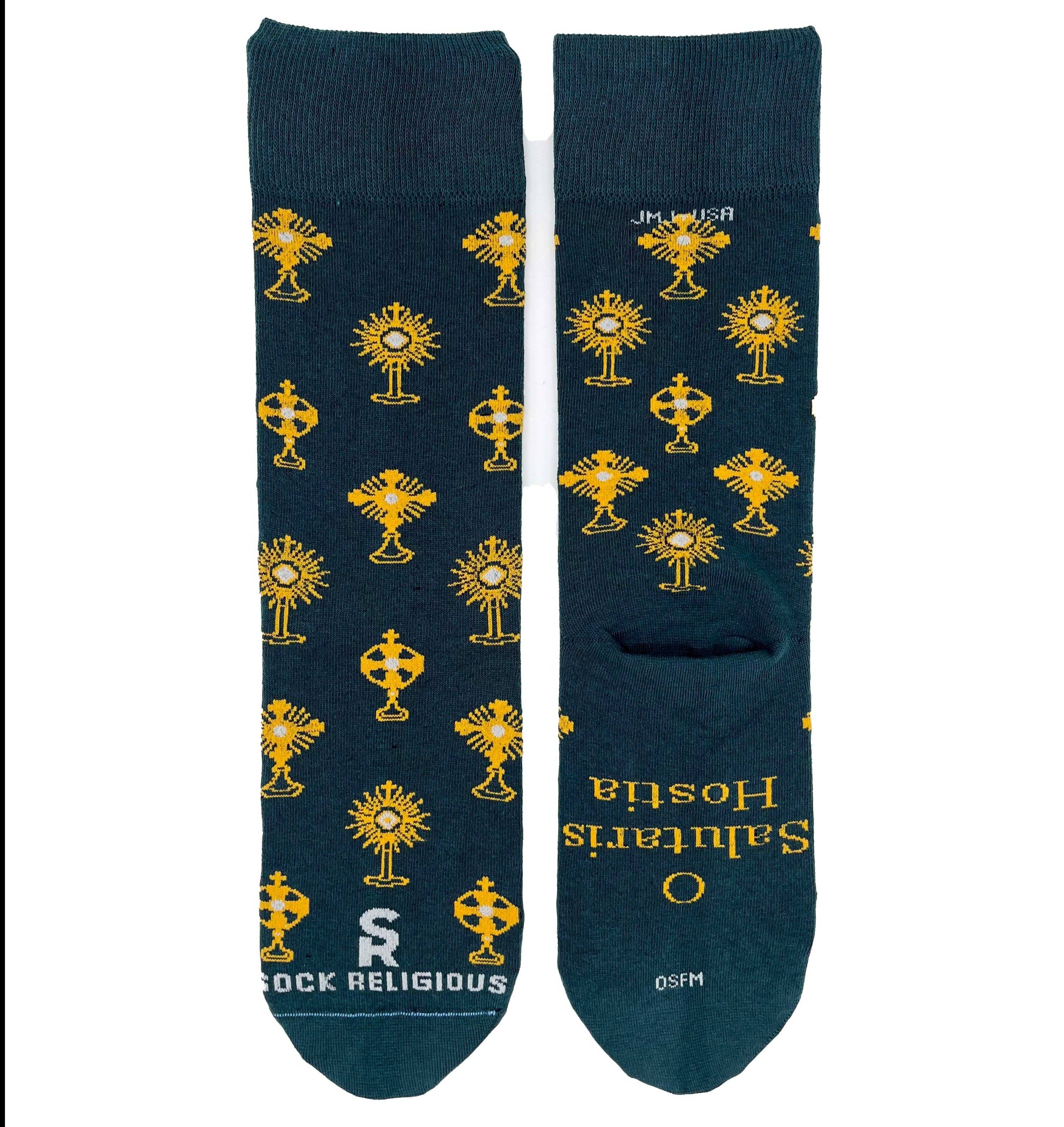 Sock Religious - Wholesale Socks - Unisex - Monstrance Adult Socks12