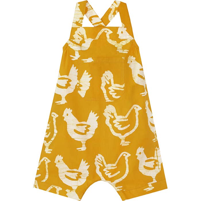 Romper: Chickens - Gold-Organic for wholesale by Global Mamas