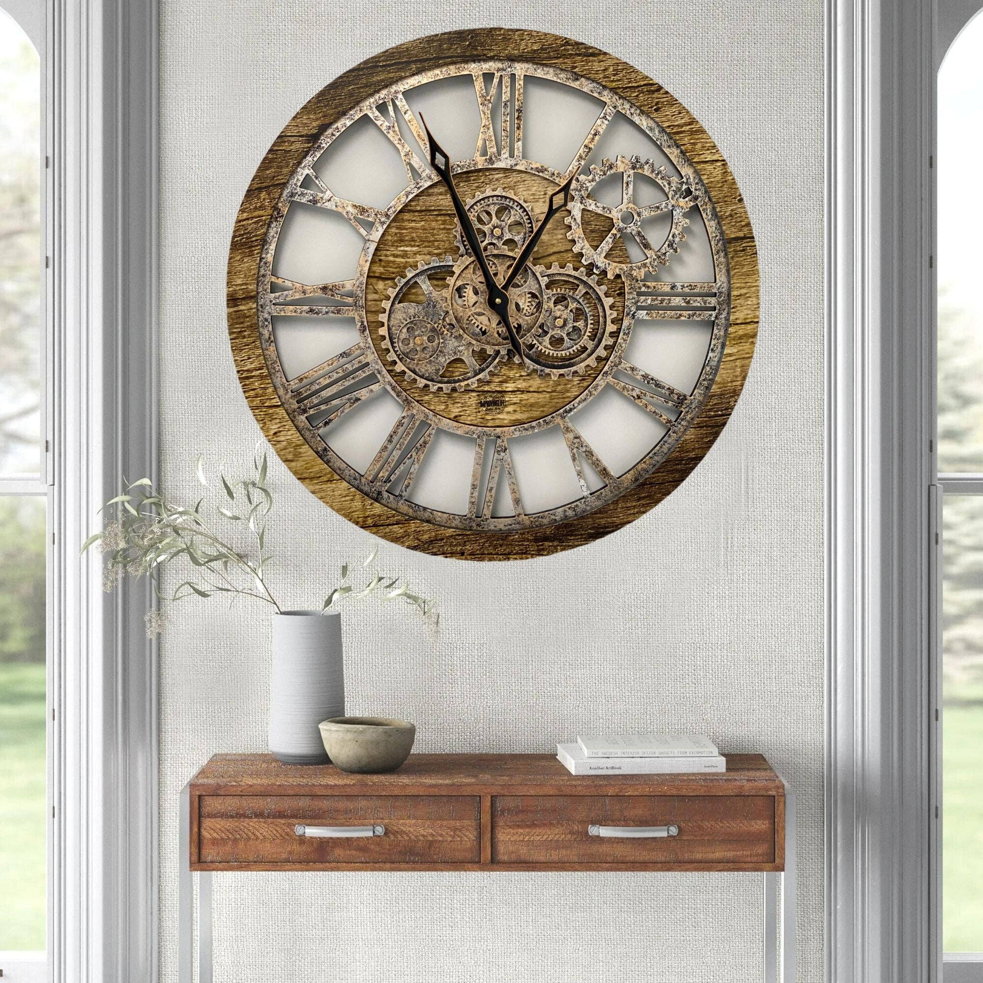 The Gears Clock - Wholesale Wall Clock - AMERICA LINE WALL CLOCK 24 INCH GOLD ANTIQUE5