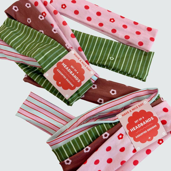 Soft Headbands Set of 4 for wholesale by Have A Nice Day