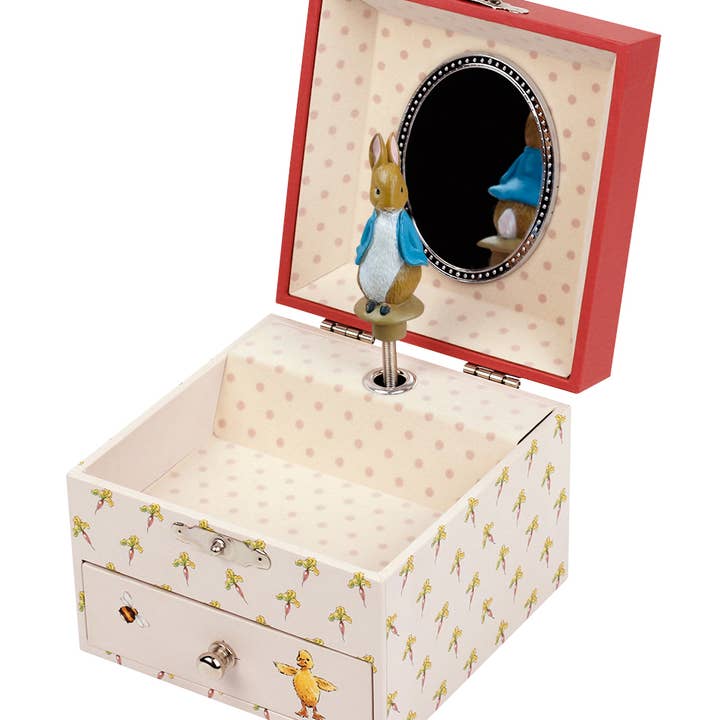 TROUSSELIER SAS - Wholesale Music Box - Kids & Baby - Peter Rabbit© Cube Music Box - Carrot1