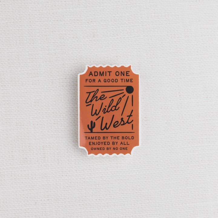 Biglietto per il West Sticker per la vendita all'ingrosso da parte di Morgan Lacey Hart