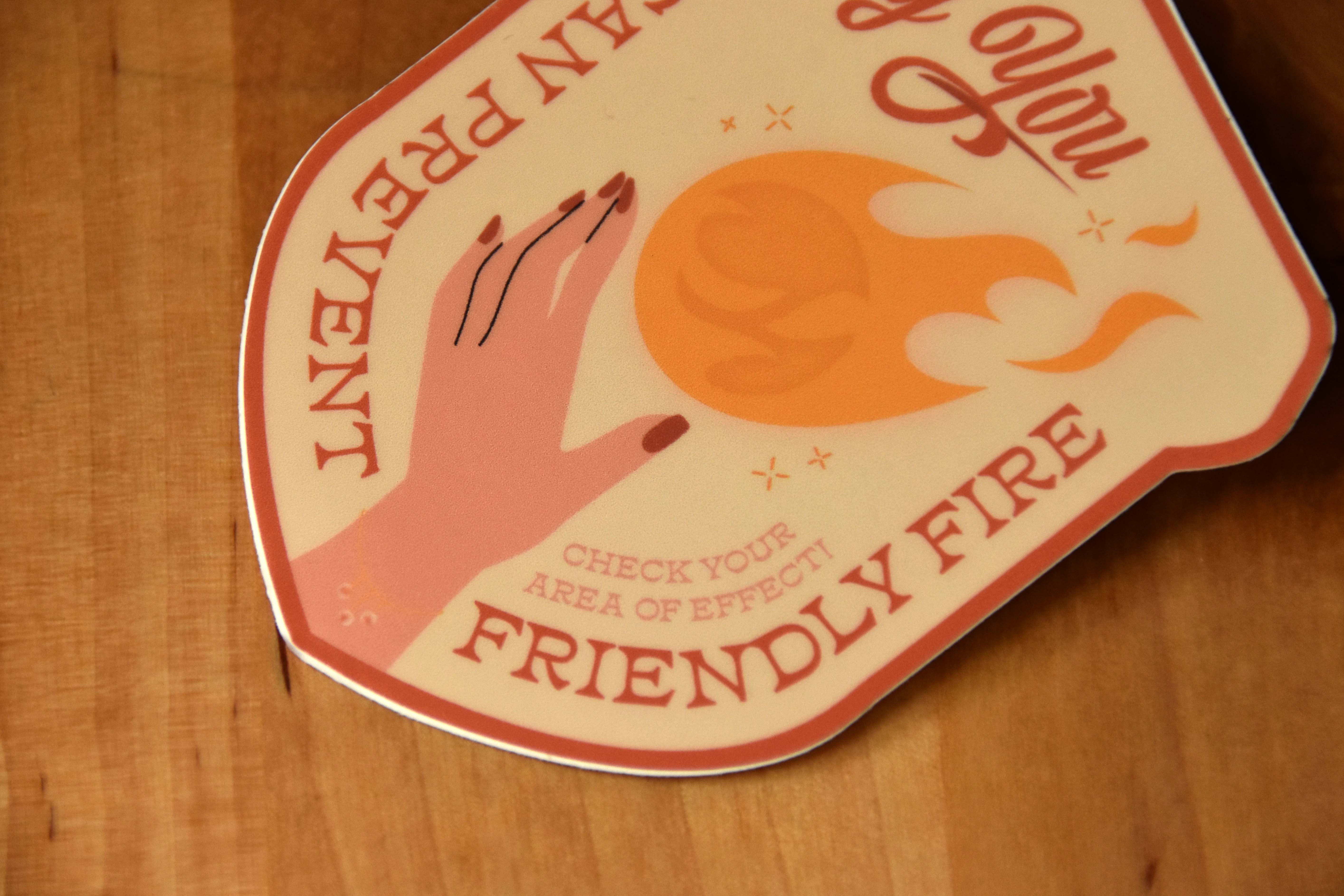 The Franki Hanke - Wholesale Sticker - Fireball Wizard Sticker3