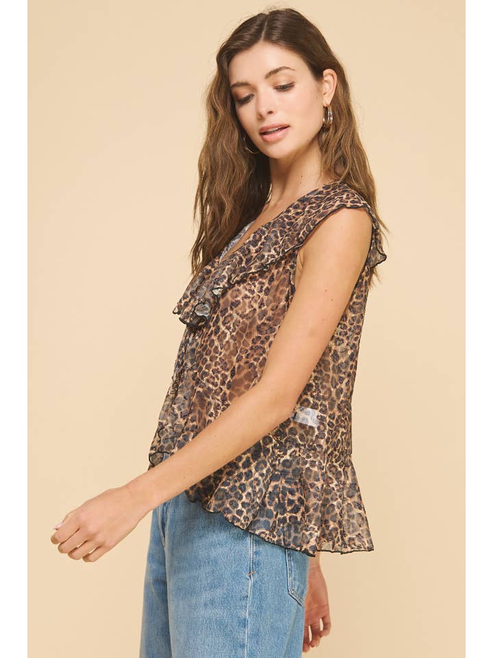 If She Loves - Wholesale Blouse - Women's - ISJ1405 Ruffled Lace Top Black16