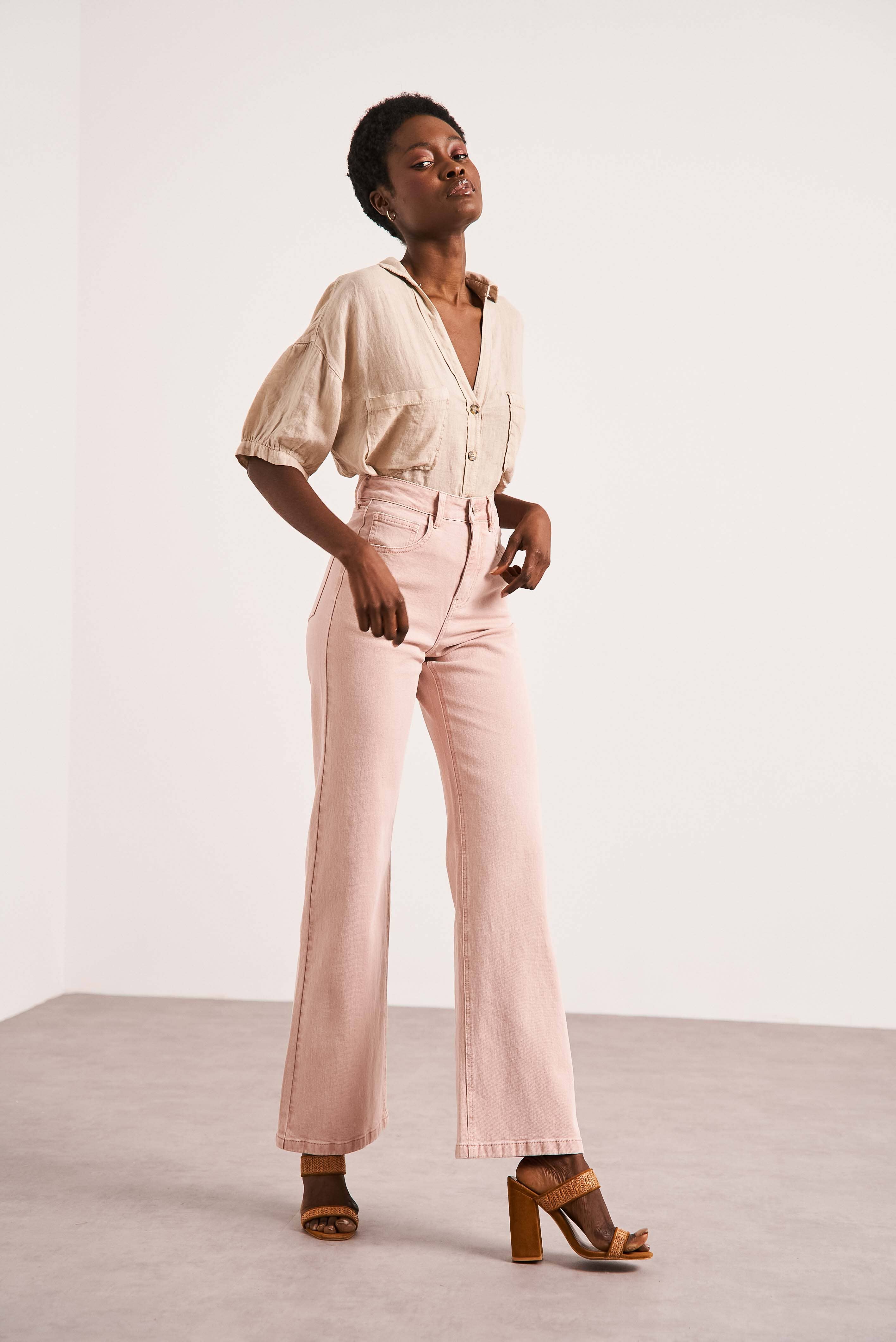 Oraije Paris - Vendita all'ingrosso Jeans - Donna - Jeans Barbara a gamba larga49