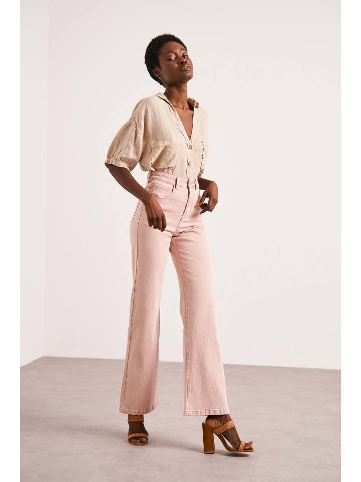 Oraije Paris - Vendita all'ingrosso Jeans - Donna - Jeans Barbara a gamba larga49