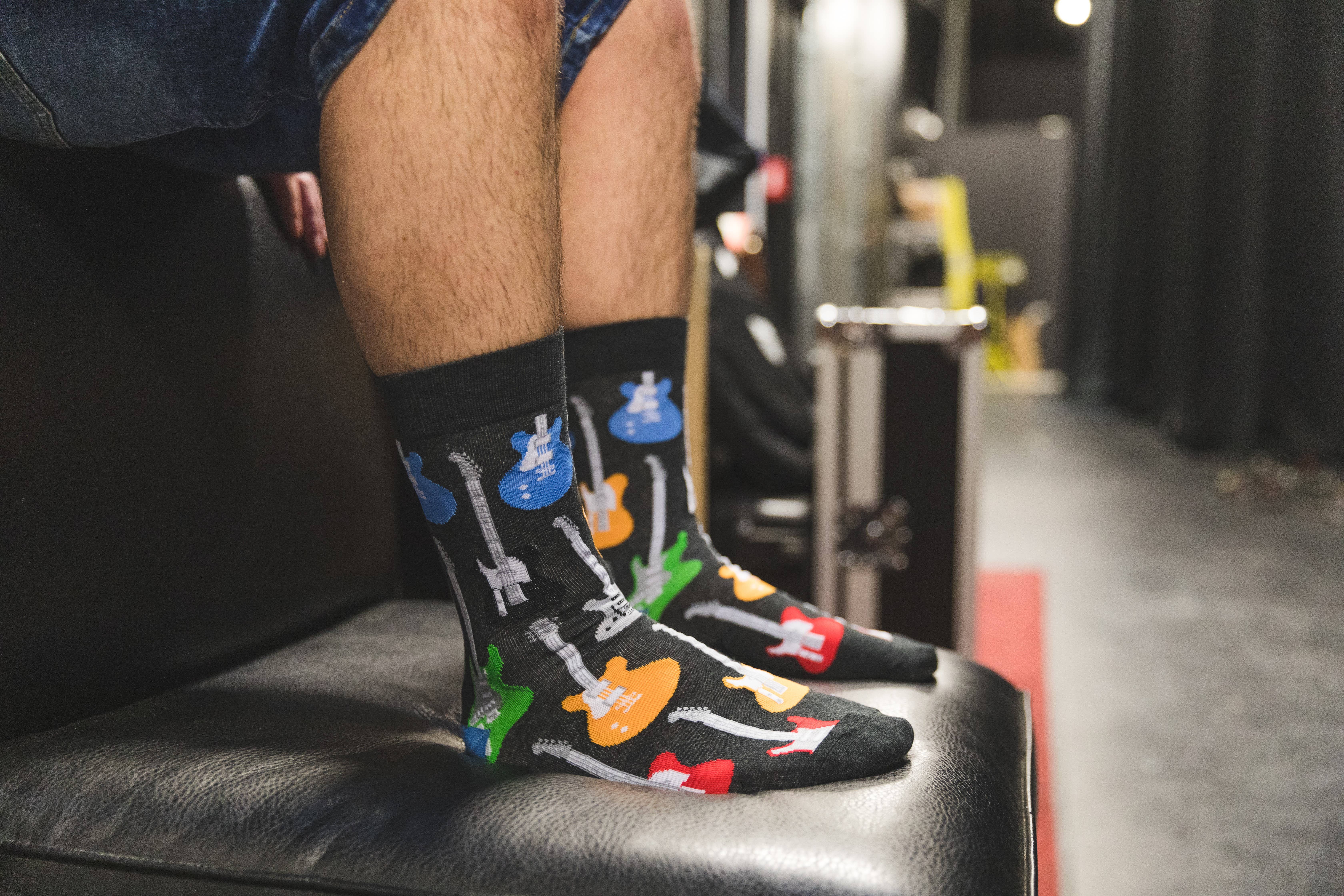 Good Luck Sock - Wholesale Socks - Men's - Men's Electric Guitars Socks1