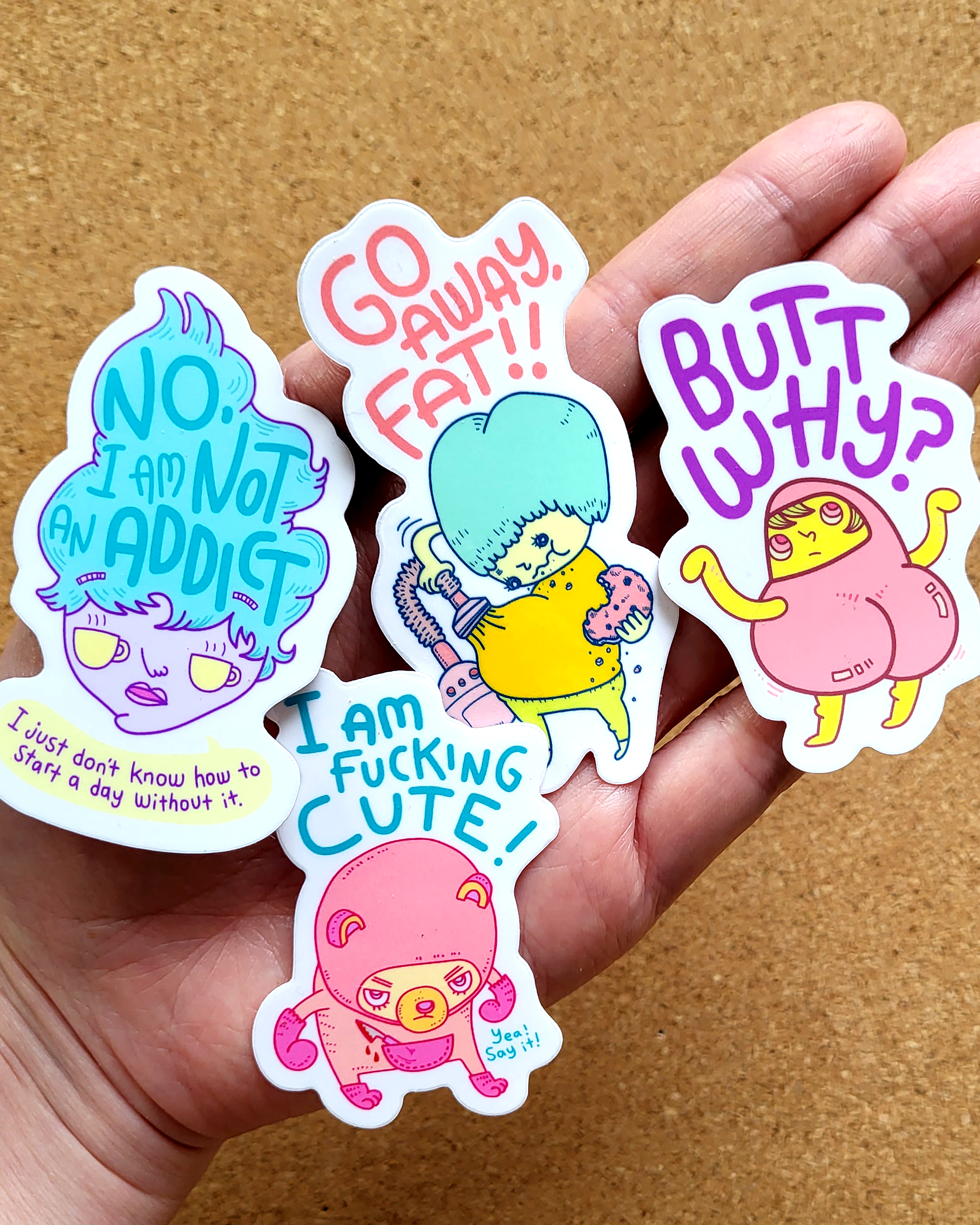 Chika Ando Illustration – Engroshandel Armbånd til telefoner – Skide Sød Klistermærke2