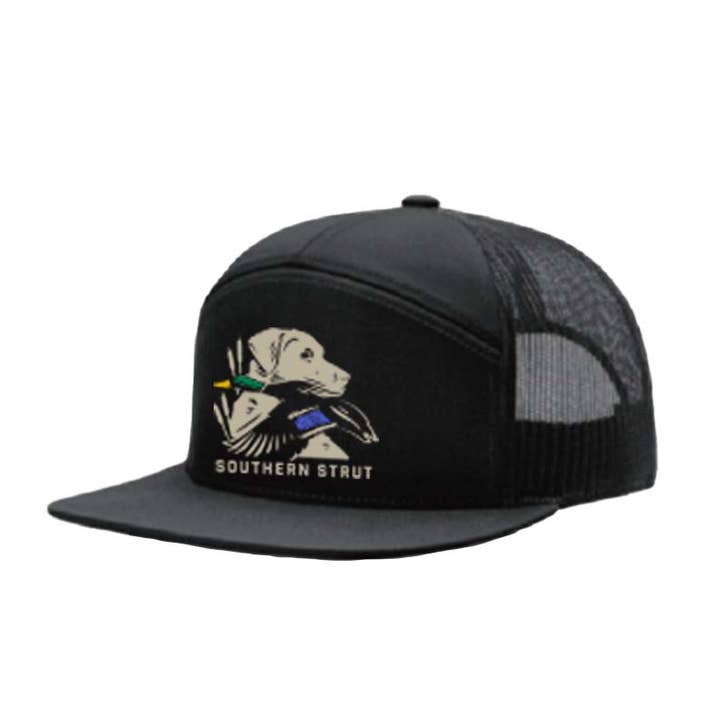 Gorra Trucker de Panel Completo con Perro y Juego para venta al por mayor de Southern Strut