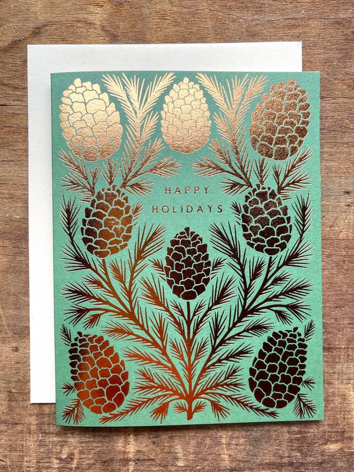 "Happy Holidays," Greeting Card for wholesale by Katharine Watson