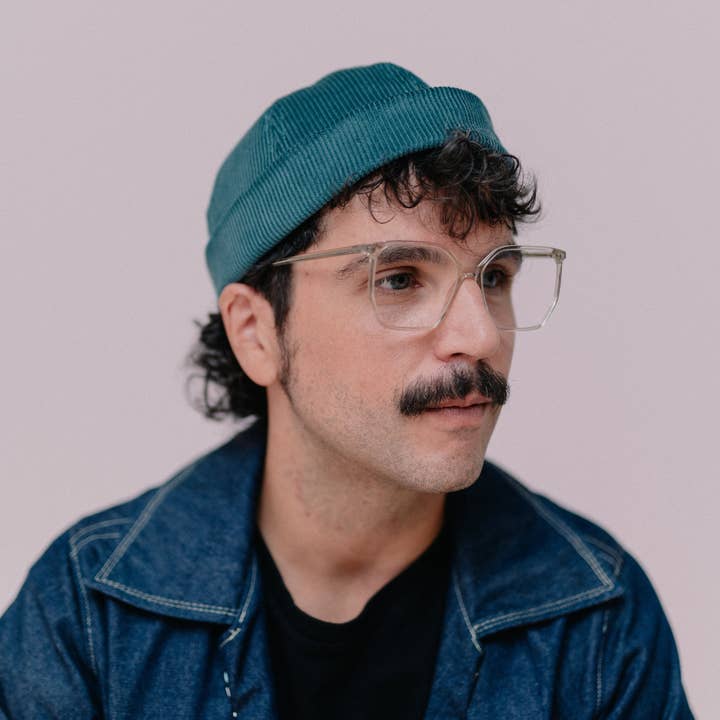 Nuevemi - Wholesale Newsboy/Schoolboy Hat - Women's - Turquoise Corduroy Docker Hat6