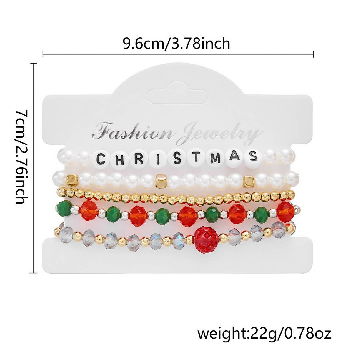 NINEXIS - Wholesale Jewelry Set - CWAJE2519_CHRISTMAS COMBINATION BEADED BRACELET8