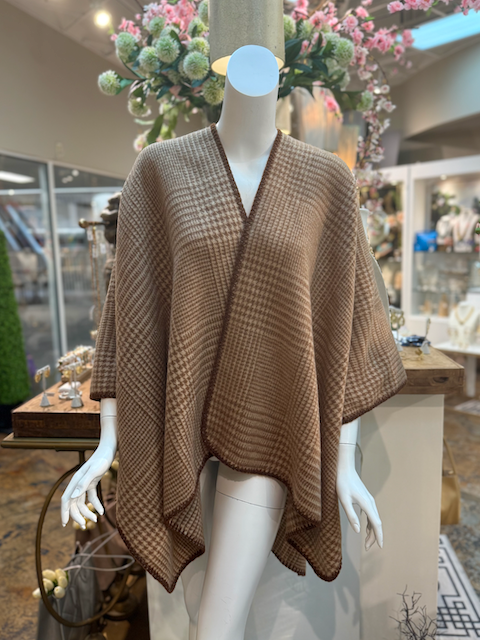 Pretty Persuasions - Vente Cape – femme - Cape à carreaux Glen CP252120