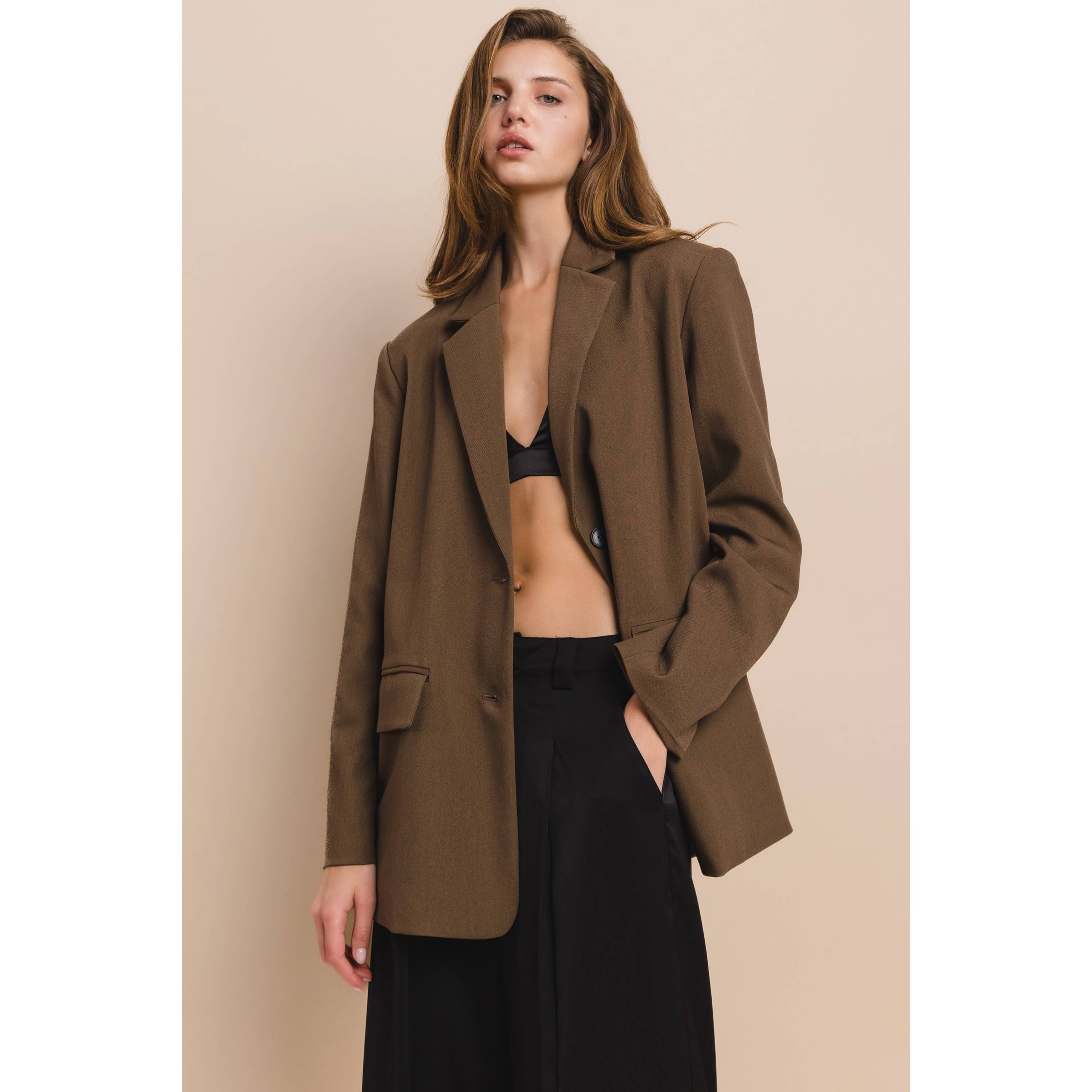 Honey Mango - Wholesale Jacket - Women's - Relaxed fit blazer12