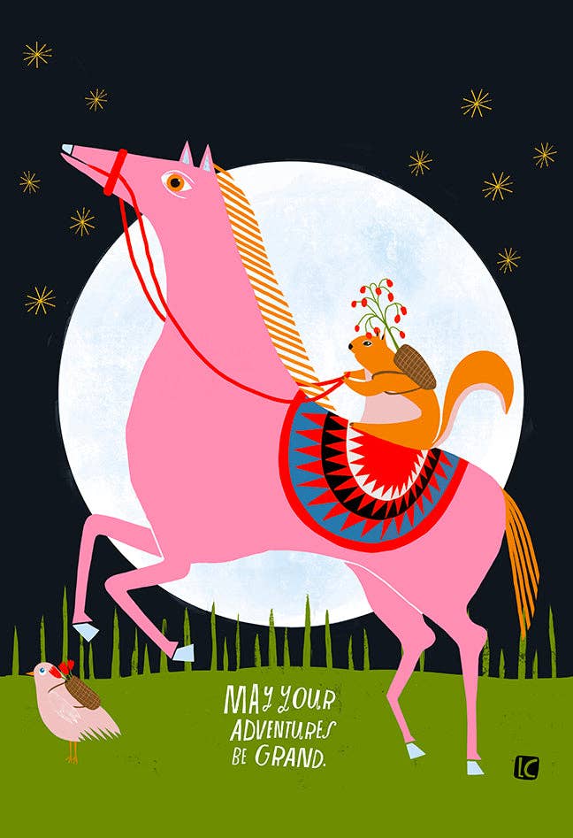 Lisa Congdon Art & Illustration - Wholesale Art Print - Art Print - May Your Adventure Be Grand 1