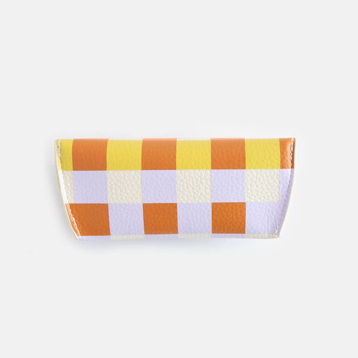 Caroline Gardner - Wholesale Eyewear cases & holders – Women's - Multi Check Flap Glasses Case2