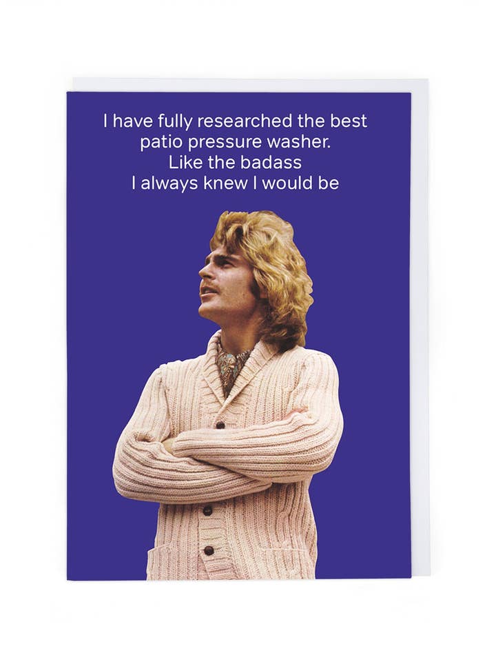 NETTOYEUR HAUTE PRESSION POUR TERRASSE pour la vente par Cath Tate Cards