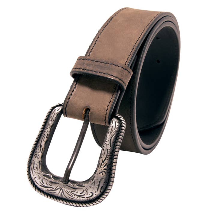 Western Express - Wholesale Belt - Unisex - Two Tone Top Grain Leather Belt4