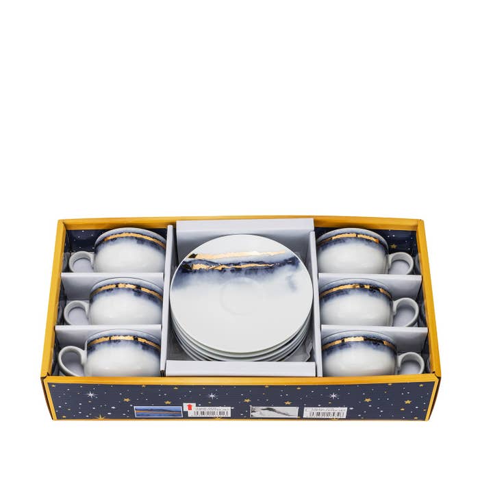 Gifts Plus - Wholesale Coffee/tea cup - Demi #GP18-12S "Lazuli" (Pack 12)1