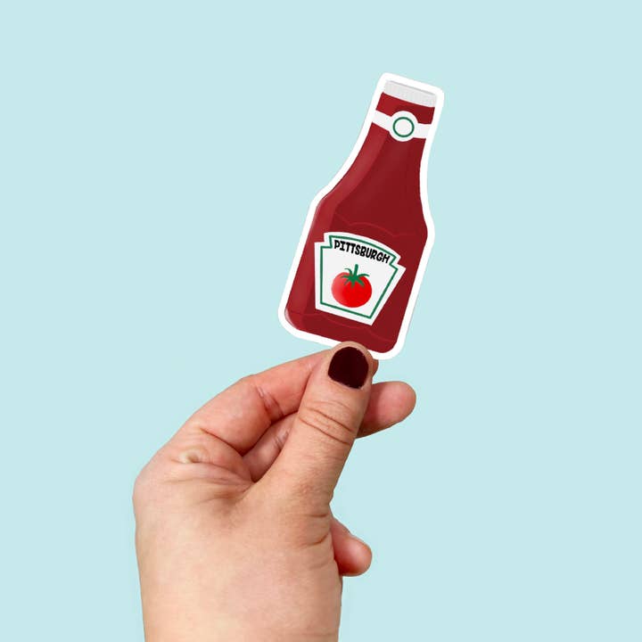 Imán de salsa de tomate Pittsburgh de vinilo impermeable para venta al por mayor de Songbird Artistry