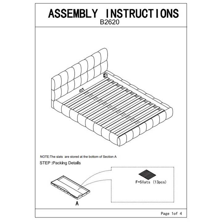 Dark Grey Queen Size Upholstered Chenille Platform Bed for wholesale on Faire10