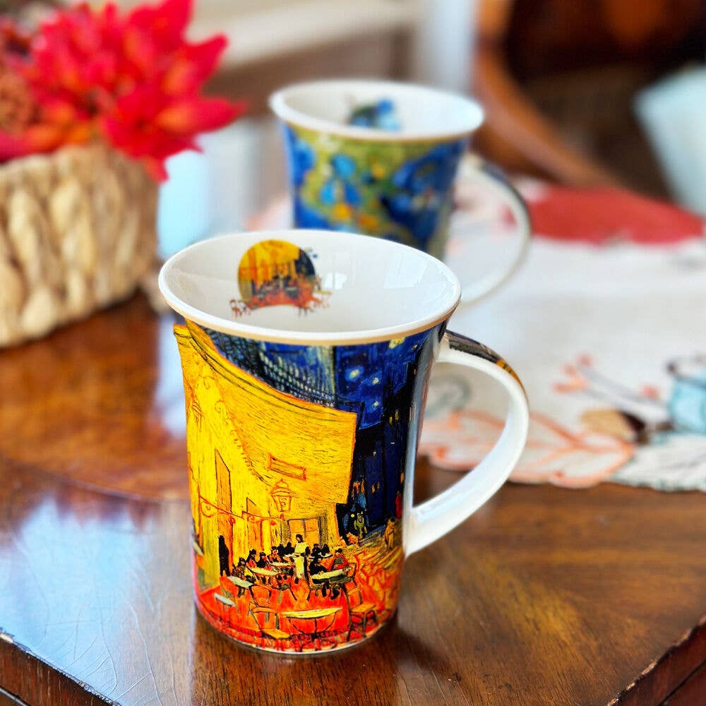 STP - Wholesale Coffee Mug - The Cafe Terrace at Night by van Gogh Porcelain Mug/Gift Box3