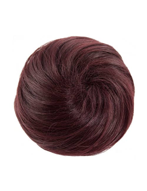 Femme Luxe - Wholesale Hair extensions - Pure Blonde Synthetic Drawstring And Clip Wavy Scrunchie Bun- Sophie