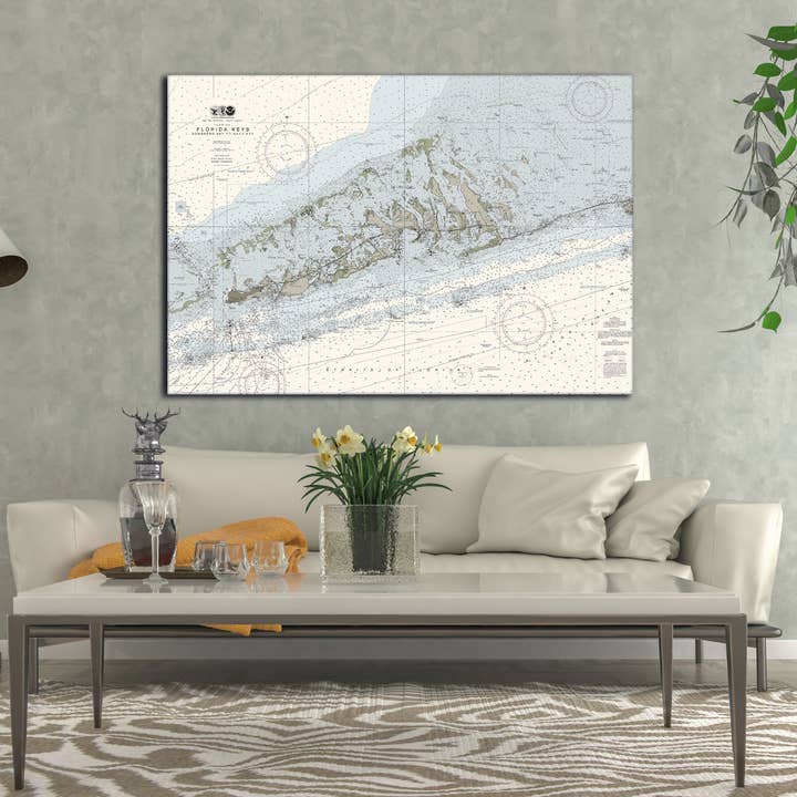 Zeekaart Florida Keys - Sombrero Key To Sand Key voor wholesale door The Nautical Chart Co.