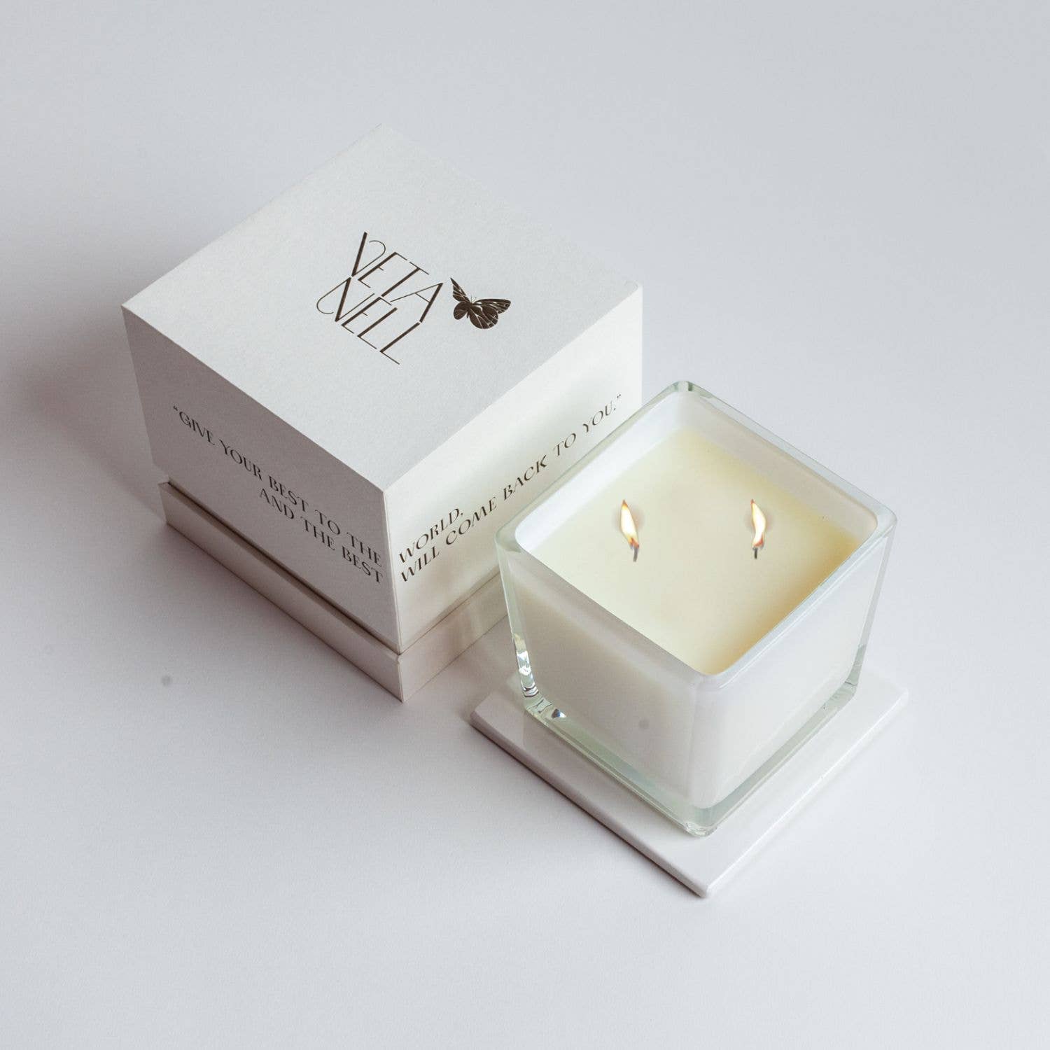 Veta Nell - Wholesale Jar/Filled Candle - BLANCO NO. 3 Candle | Lux Box | Coco Wax | Essential Oils9