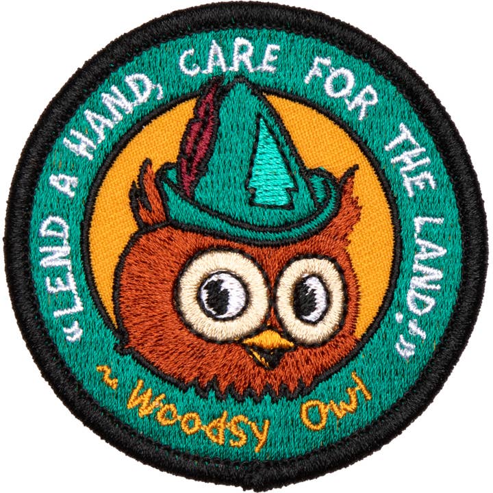 Lend A Hand Embroidered Patch for wholesale by The Landmark Project
