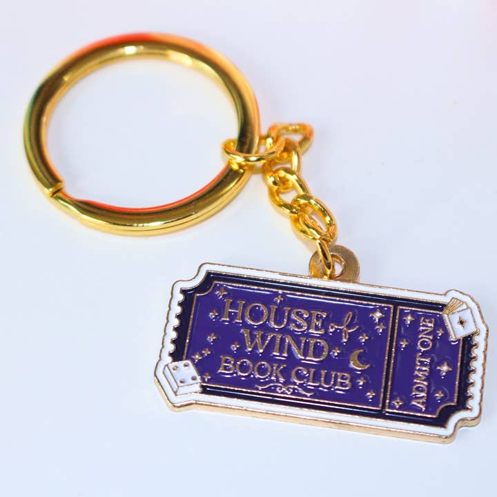 House of Wind Book Club Keychain for wholesale by Hailey Liz Designs