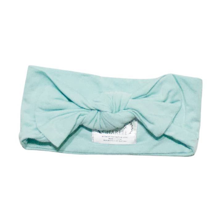 Sea Glass Bamboo Baby Headband for wholesale by Will & Charlie Shop