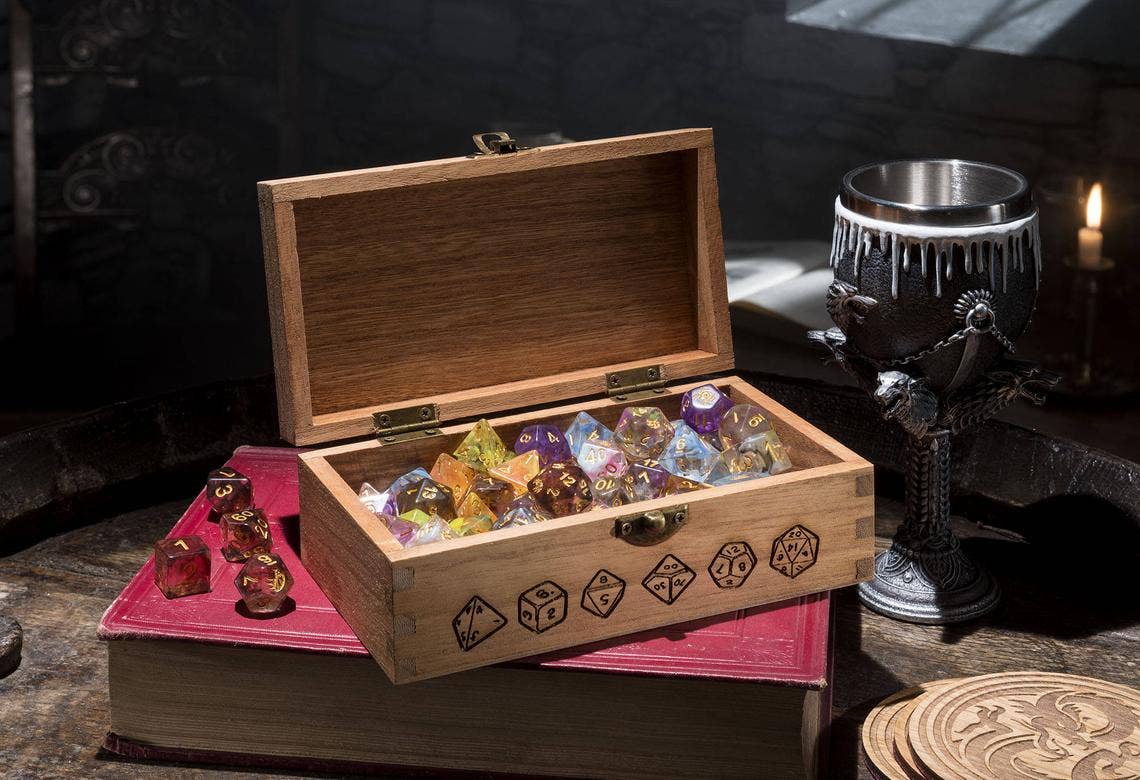 Critit - Vendita all'ingrosso Scatole decorative - Scatola grande per dadi con simbolo e frase personalizzabili4