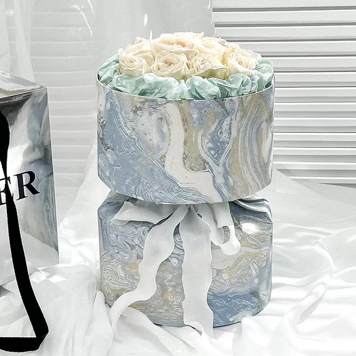 Elegant Design Supply - Wholesale DIY Craft Kit - Galaxy DIY Circular Flower Bouquet Wrapping Paper (3 sets/bag)4