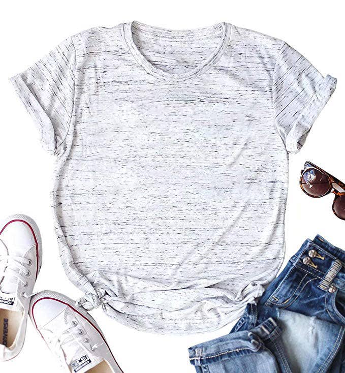 Lily Clothing - Wholesale T-Shirt - Women's - LOOSE SOLID COLOR SHORT SLEEVED T SHIRT_CWTTS07477