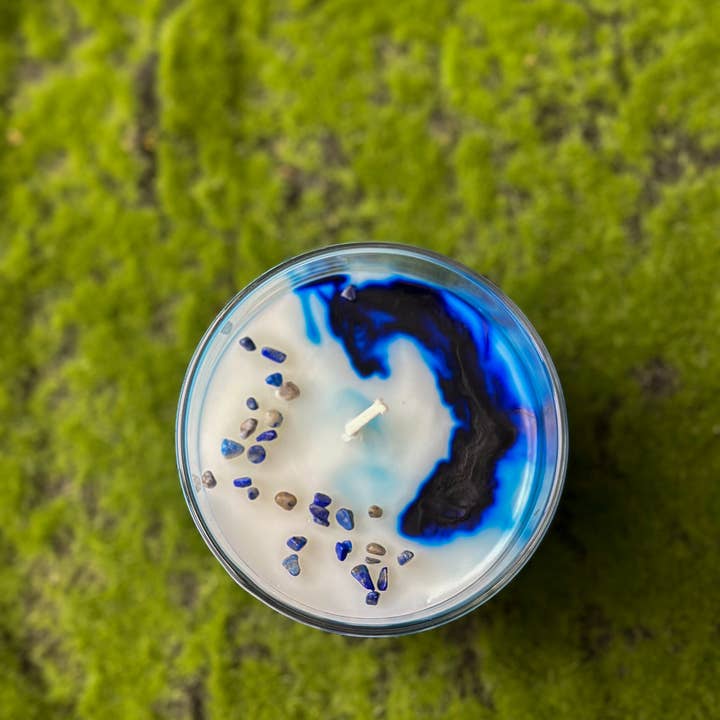 Goddess Glow Holistic Care - Wholesale Jar/Filled Candle - Strength Affirmation Candle - Palo Santo, Saffron, Moss3