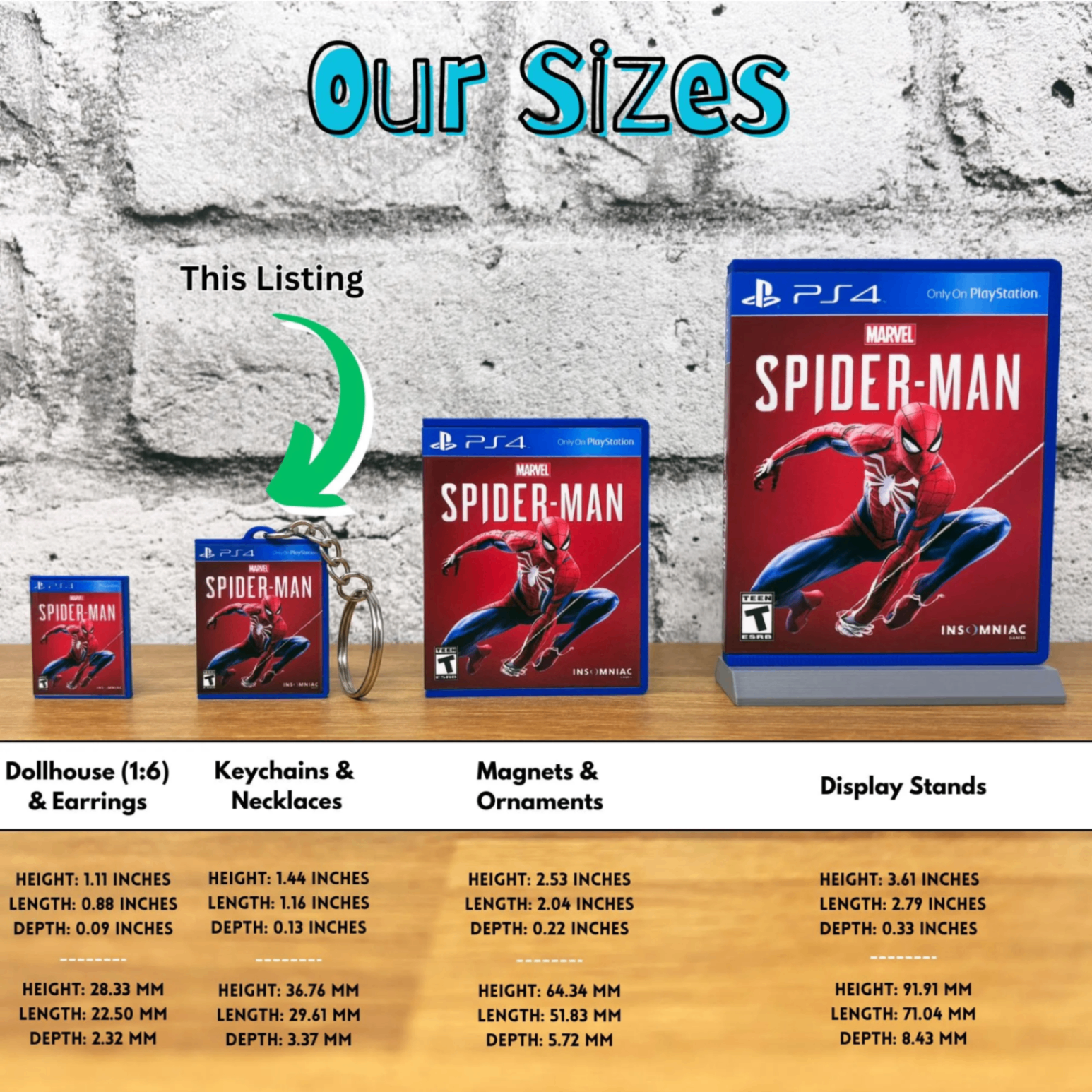 BitsyLabs - Vente Porte-clés – unisexe - Porte-clés boîtiers de jeux PS49