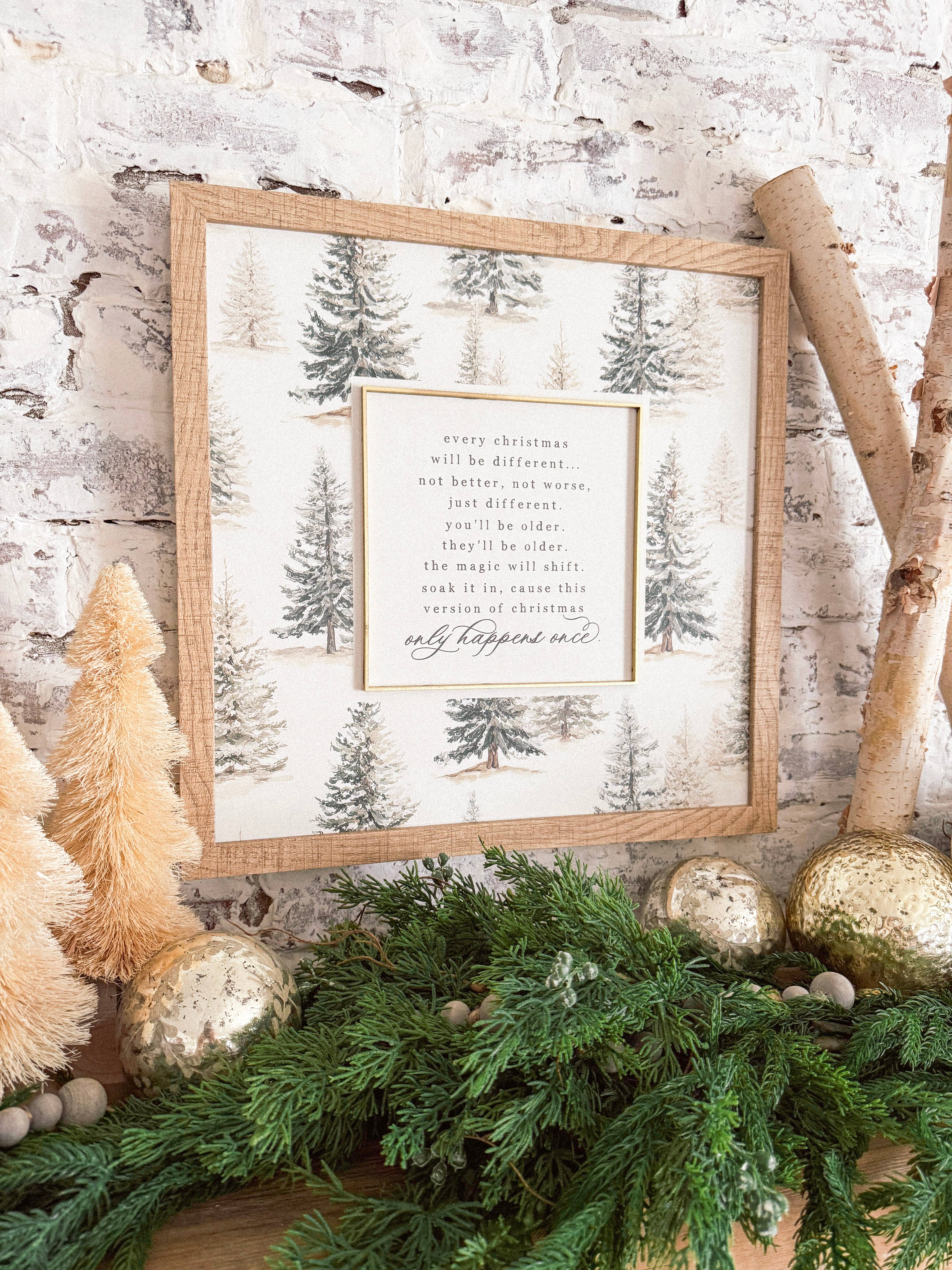 WillowBee Signs & Designs - Wholesale Sign - Only Happens Once Christmas Quote Wood Sign3