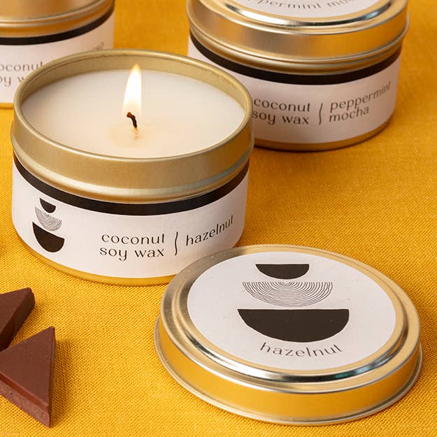 Bougie Café - Noisette - Fait main pour la vente par Prosperity Candle