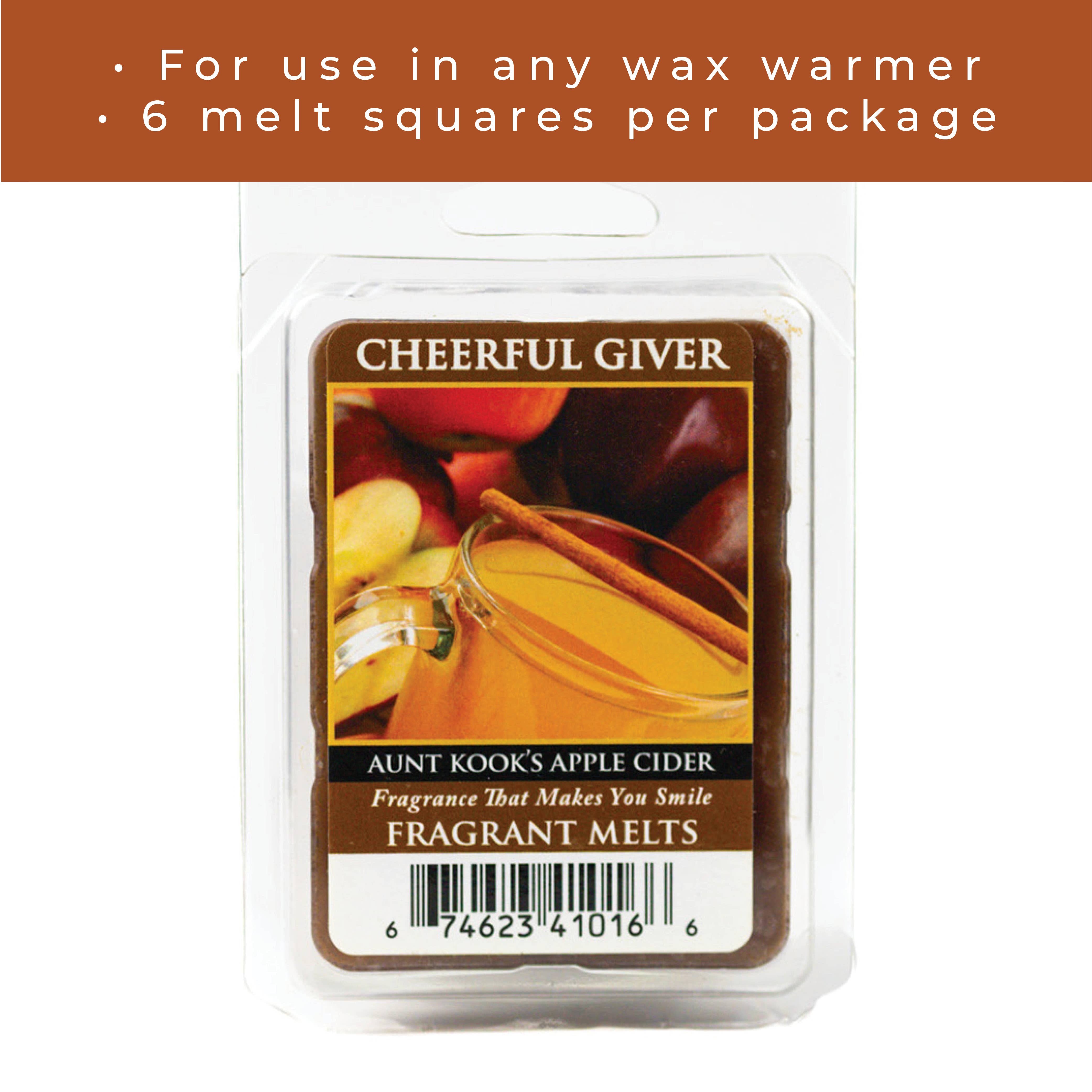 A Cheerful Giver - Wholesale Wax Melt - Melts (8/box) - Aunt Kook's Apple Cider3