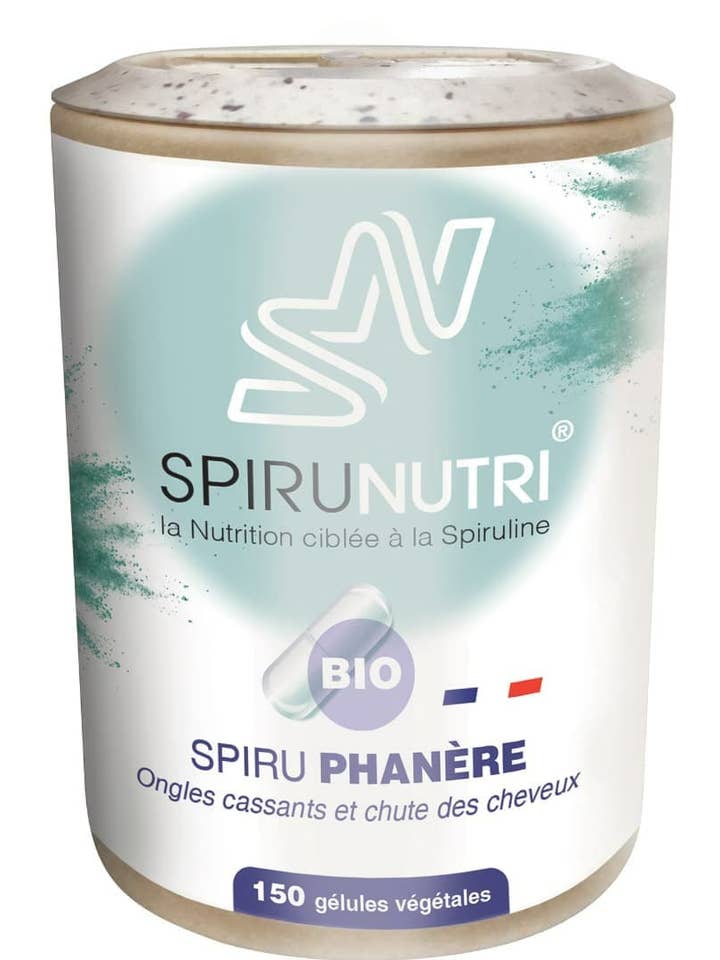 Økologisk Spiru Phanere kosttilskud til hår og negle for engroshandel hos sas spirunutri