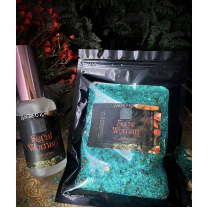 Sacred Lore - Wholesale Bath Salts - Feral Bath Soak, Feral Gift, 2 sizes available5