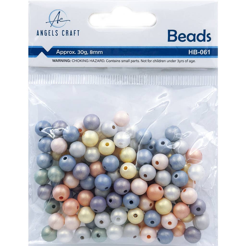 Angels Craft – wholesale Pärlor – Akrylpärlor – Blandade AB-färger, 8 mm5