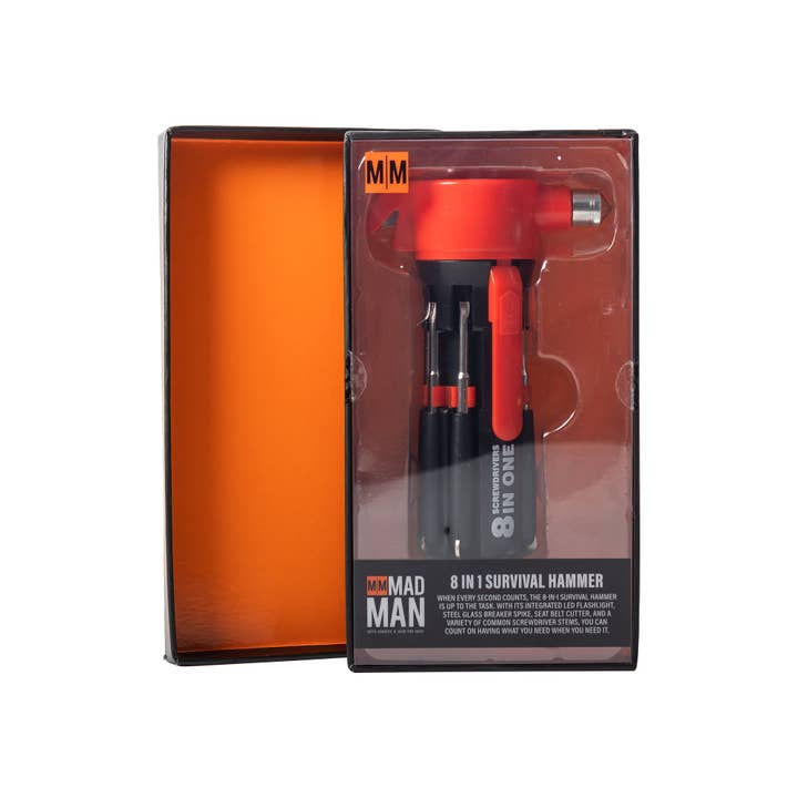 Mad Man - Wholesale Handy Tool - 8-in-1 Survival Hammer